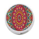 Buddhist Mandala 4-Port USB Hub (One Side) Front