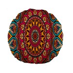 Buddhist Mandala Standard 15  Premium Round Cushions Back