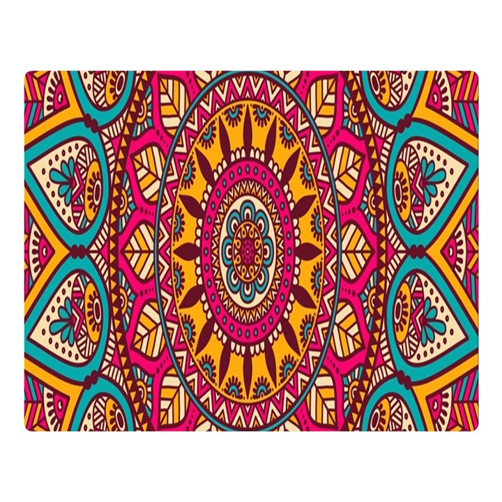 Buddhist Mandala Double Sided Flano Blanket (Large) 