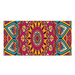 Buddhist Mandala Satin Shawl 45  X 80  by nateshop