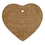 Burlap Texture Ornament (Heart) Front