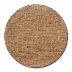 Burlap Texture Round Mousepads by nateshop