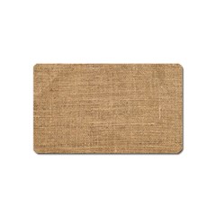 Burlap Texture Magnet (name Card) by nateshop