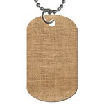 Burlap Texture Dog Tag (Two Sides) Front