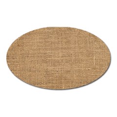 Burlap Texture Oval Magnet by nateshop