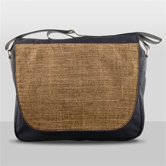 Burlap Texture Messenger Bag by nateshop