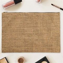 Burlap Texture Cosmetic Bag (xxl) by nateshop