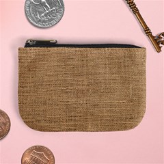 Burlap Texture Mini Coin Purse by nateshop