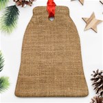 Burlap Texture Bell Ornament (Two Sides) Front