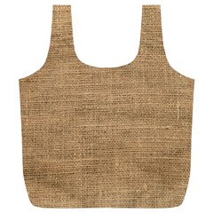 Burlap Texture Full Print Recycle Bag (xl) by nateshop