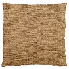 Burlap Texture Large Cushion Case (one Side) by nateshop