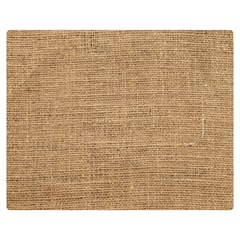 Burlap Texture Double Sided Flano Blanket (medium)  by nateshop