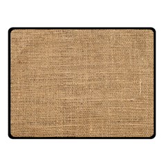 Burlap Texture Fleece Blanket (small) by nateshop