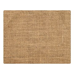 Burlap Texture Double Sided Flano Blanket (large)  by nateshop