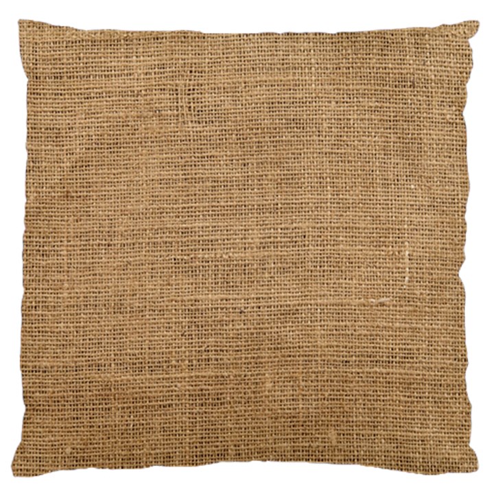 Burlap Texture Standard Flano Cushion Case (One Side)