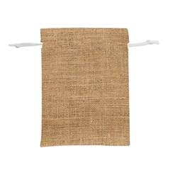 Burlap Texture Lightweight Drawstring Pouch (l)