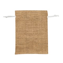 Burlap Texture Lightweight Drawstring Pouch (m) by nateshop