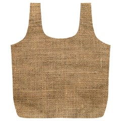 Burlap Texture Full Print Recycle Bag (xxl) by nateshop