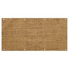 Burlap Texture Banner And Sign 8  X 4  by nateshop