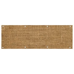 Burlap Texture Banner And Sign 9  X 3  by nateshop