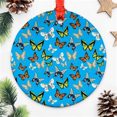 Butterflies Ornament (round) by nateshop