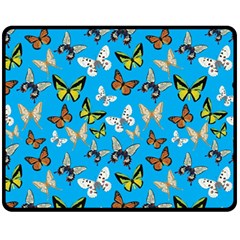 Butterflies Fleece Blanket (medium)  by nateshop