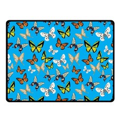 Butterflies Double Sided Fleece Blanket (small)  by nateshop