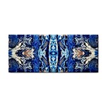 Cobalt on gold symmetry Hand Towel Front