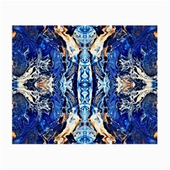 Cobalt On Gold Symmetry Small Glasses Cloth