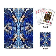 Cobalt On Gold Symmetry Playing Cards Single Design (rectangle) by kaleidomarblingart