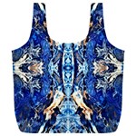 Cobalt on gold symmetry Full Print Recycle Bag (XXL) Back