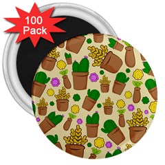 Cactus 3  Magnets (100 Pack) by nateshop