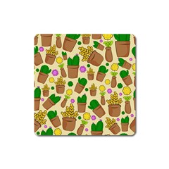 Cactus Square Magnet by nateshop