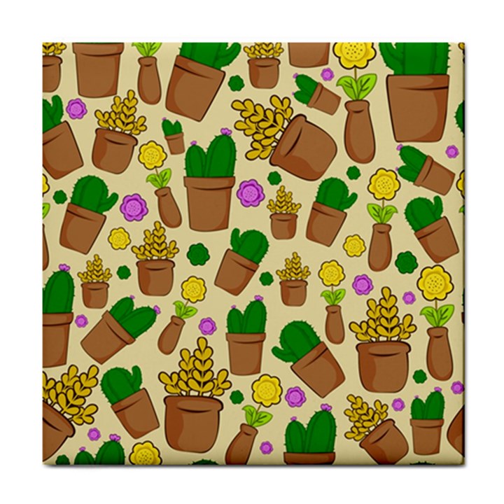 Cactus Tile Coaster