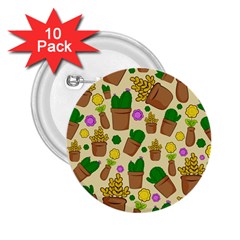 Cactus 2 25  Buttons (10 Pack)  by nateshop