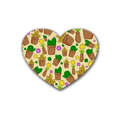 Cactus Rubber Coaster (heart) by nateshop