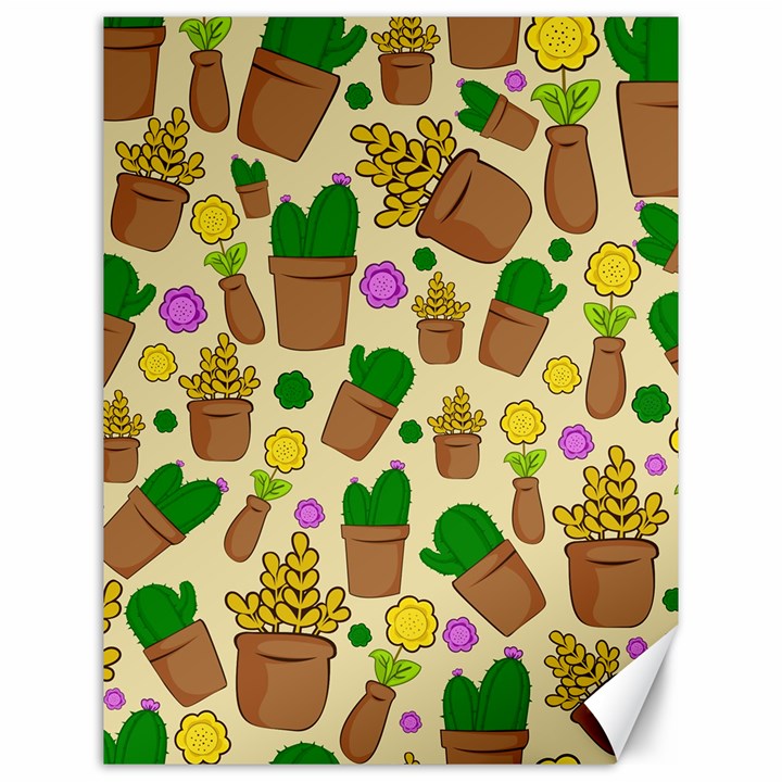 Cactus Canvas 12  x 16 