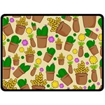 Cactus Double Sided Fleece Blanket (Large)  80 x60  Blanket Front