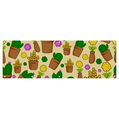 Cactus Banner And Sign 12  X 4  by nateshop