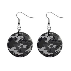 Camouflage Mini Button Earrings by nateshop