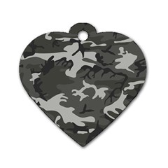 Camouflage Dog Tag Heart (one Side) by nateshop