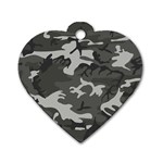 Camouflage Dog Tag Heart (Two Sides) Back