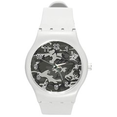 Camouflage Round Plastic Sport Watch (m) by nateshop