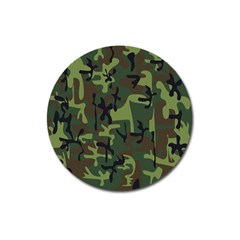 Camouflage-1 Magnet 3  (round) by nateshop