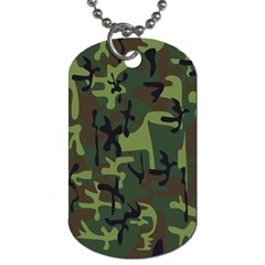 Camouflage-1 Dog Tag (two Sides) by nateshop