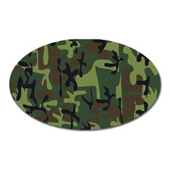 Camouflage-1 Oval Magnet by nateshop