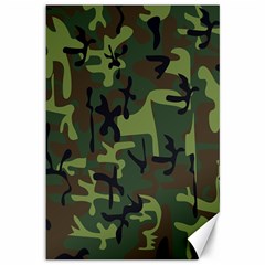 Camouflage-1 Canvas 12  X 18  by nateshop