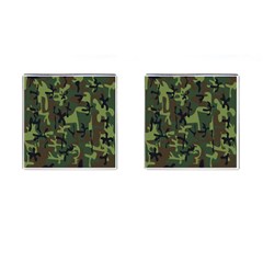 Camouflage-1 Cufflinks (square) by nateshop