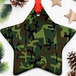 Camouflage-1 Star Ornament (Two Sides) Front