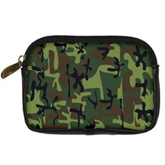 Camouflage-1 Digital Camera Leather Case by nateshop